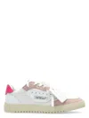 Off-white Court Suede Low-top Rubber Sneakers In Blkrosepnk