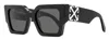 Off-white Women's Square Catalina Sunglasses Oeri128 1007 Black 55mm In Brown