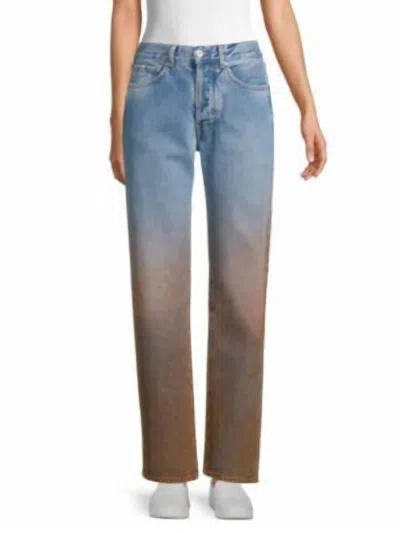 Off-white Women's Straight Jean In Ombre In Blue