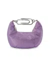 Off-white Binder Clip 20 Bag In Strass / Lilac In Purple
