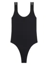 Off-white Off White Logo Swimsuit In Black