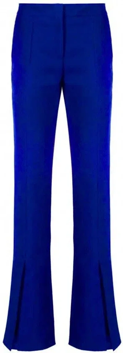 Off-white Off White Women Tech Drill Tailoring Pants In Blue