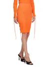 Off-white Cut-out Skirt In Orange