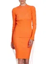 Off-white Off White Orange Viscose Blend Top