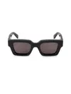 Off-white Women's Virgil 50mm Solid Lens Square Plastic Sunglasses In Black