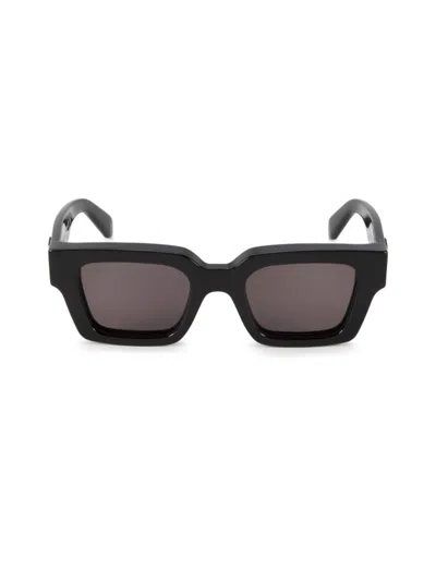Off-white Women's Virgil 50mm Solid Lens Square Plastic Sunglasses In Black