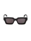 Off-white Women's Virgil 50mm Solid Lens Square Plastic Sunglasses In Black