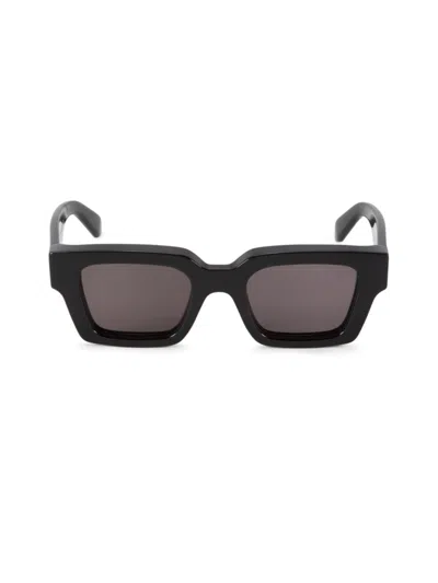 Off-white Women's Virgil 50mm Solid Lens Square Plastic Sunglasses In Black