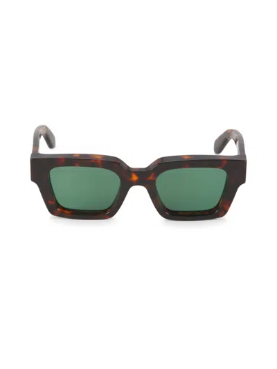 Off-white Women's Virgil 50mm Solid Lens Square Plastic Sunglasses In Brown