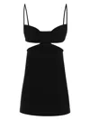 Off-white Black Viscose Blend Mini Dress