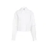 OFF-WHITE WOMEN'S WHITE COTTON DOUBLE SLEEVE SHIRT