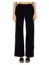 Off-white Pleated Wool-twill Wide-leg Pants In Black
