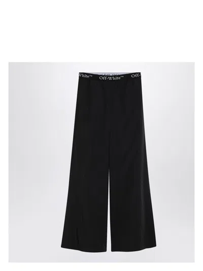 OFF-WHITE WOMEN'S WIDE NYLON PANTS