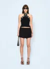 Off-white Off White Women Wool Mini Skirt In Black