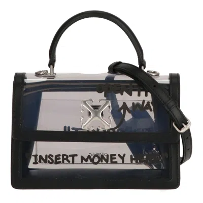 Off-white Off White Womens Black/clear Handbag In Multi