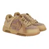 Off-white Out Of Office Shearling-trim Sneakers In Brown