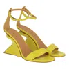 Off-white Off White Womens Green Sandal In Yellow