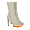 Off-white Off White Womens Grey Multi Boot In Gray