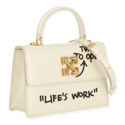 Off-white Off White Womens White/black Handbag In Multi