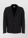 Off-white Strap Relax Black Virgin Wool Jacket In Black