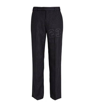Off-white Wool-blend 23 Slim Trousers In Salone