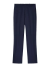 Off-white Wool Blend Slim Fit Trousers In Black