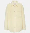 Off-white Wool-blend Teddy Shirt Jacket In White