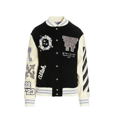 Off-white Wool Bomber Jacket