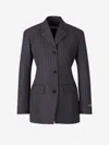 Off-white Wool Fitted Jacket