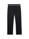 Off-white Wool Mini Flare Pants In Black