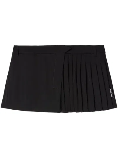 OFF-WHITE WOOL MINISKIRT