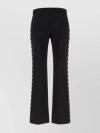 OFF-WHITE WOOL PANT WITH WAIST BELT LOOPS