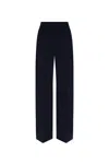 OFF-WHITE WOOL PLEAT-FRONT TROUSERS