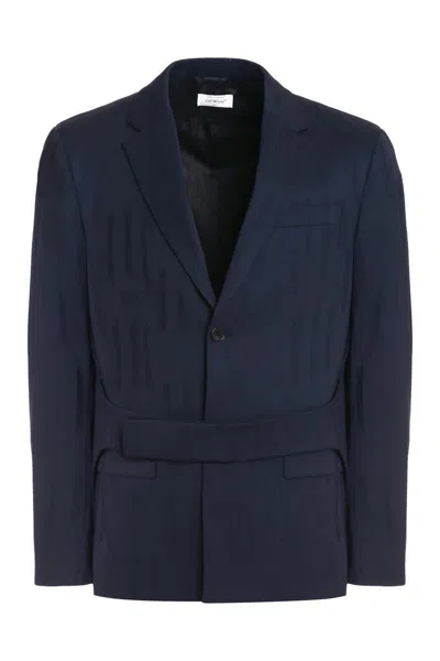 Off-white Wool Single-breasted Blazer