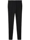 Off-white Off White Wool Skinny Trousers In Black