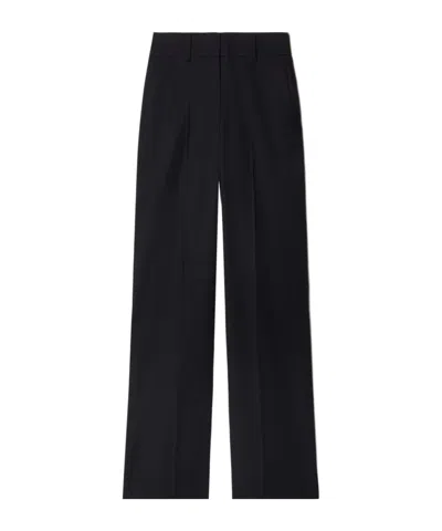 OFF-WHITE WOOL STRAIGHT-LEG TROUSERS