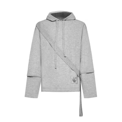 Off-white Wool Sweatshirt Men In Blue