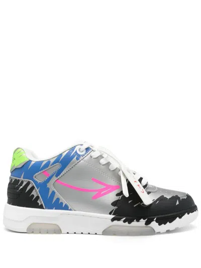 Off-white Silver Bstroy Edition Out Of Office Sneakers In Grey