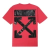 Off-white X Champion Mens Virgil Abloh Champion Tee Red In Red