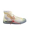 Off-white X Converse Chuck 70 "vulcanized" High-top Sneakers In White/clear Synthetic Textile In White