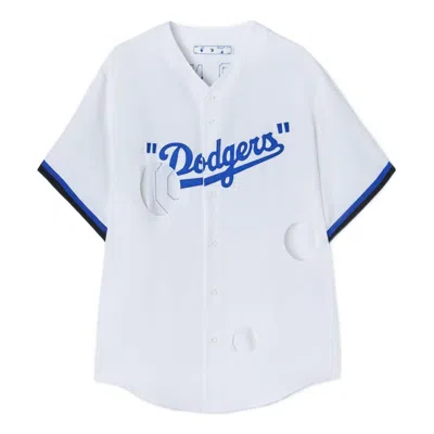 Off-white X New Era X Mlb Tripartite Crossover T-shirt 'white Blue'
