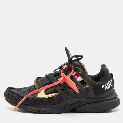 Off-white X Nike Black Mesh Air Presto Sneakers In Multi