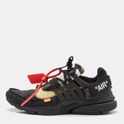 Pre-owned Off-white X Nike Black Mesh And Fabric Air Presto Sneakers Size 42.5