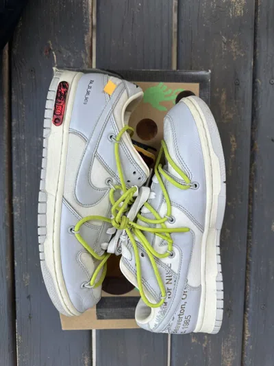 Pre-owned Off-white X Nike Dunk Lot 08 Of 50 Shoes In White