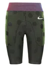 Off-white Nike Striped Active Biker Shorts In Green