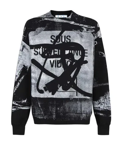 Off-white X Pablo Tomek Slogan-print Sweatshirt In Black