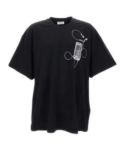 OFF-WHITE OFF-WHITE SCAN ARROW OVER CREWNECK T-SHIRT