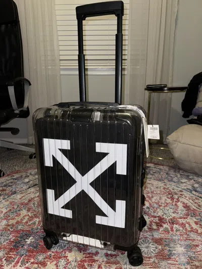 Pre-owned Off White X Rimowa Off White Rimowa Clear Transparent Carry On 36l Suitcase