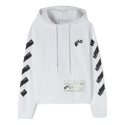 Pre-owned Off-white X T-shirtnage Engineering Hoodie White