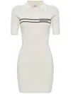 Off-white X Virgil Abloh Short Sleeve Dress In Neutrals